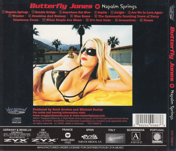 Butterfly Jones : Napalm Springs (CD, Album, Dig)