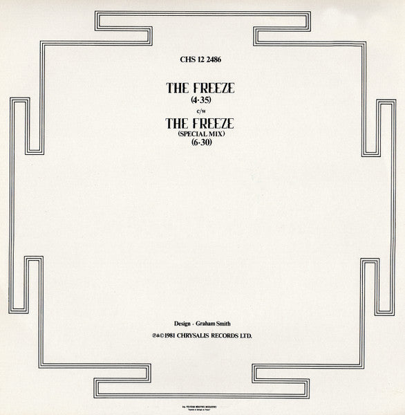 Spandau Ballet : The Freeze (12", Single, Fre)