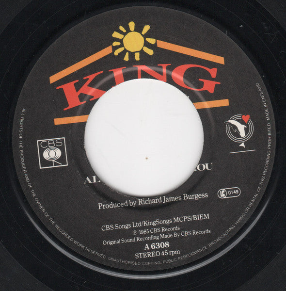 King : Alone Without You (7", Single, Glo)