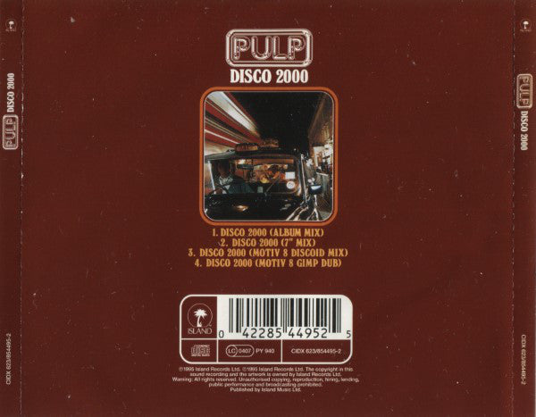 Pulp : Disco 2000 - Part Two (CD, Single, CD2)
