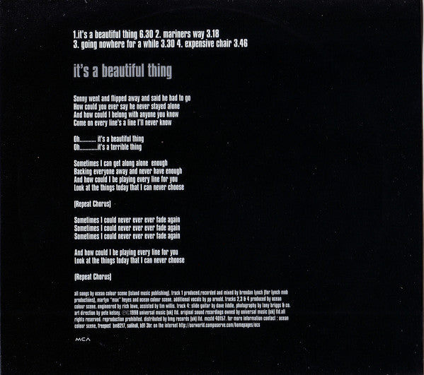 Ocean Colour Scene With P.P. Arnold : It's A Beautiful Thing (CD, Single, Com)