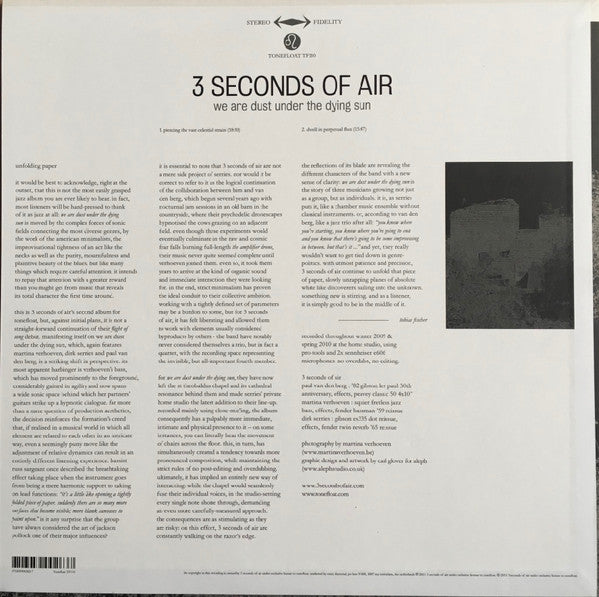 3 Seconds Of Air : We Are Dust Under The Dying Sun (LP + CD, Album + Ltd)