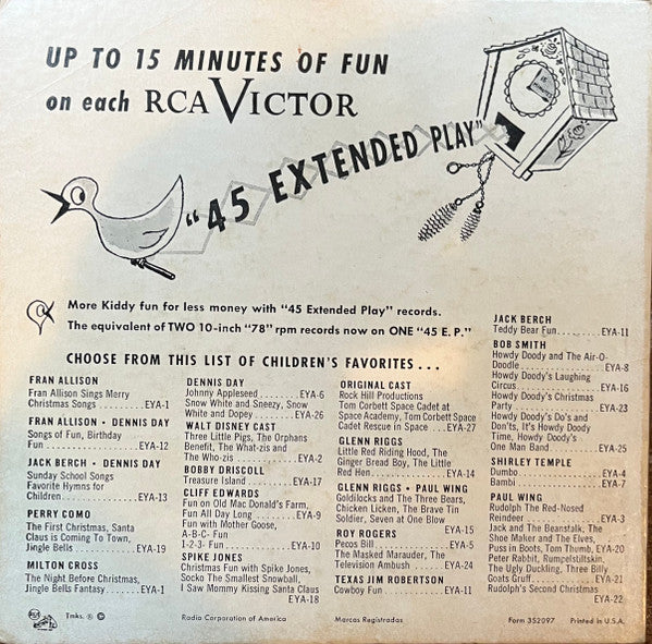 Dennis Day : Snow White And Dopey - Snow White And Sneezy. Told By Dennis Day (7", EP)