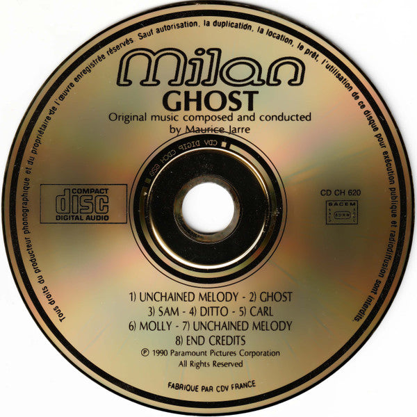 Maurice Jarre : Ghost (Original Motion Picture Soundtrack) (CD, Album, Gol)