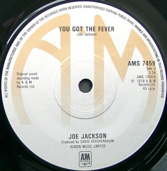 Joe Jackson : Is She Really Going Out With Him? (7", Single, RE)