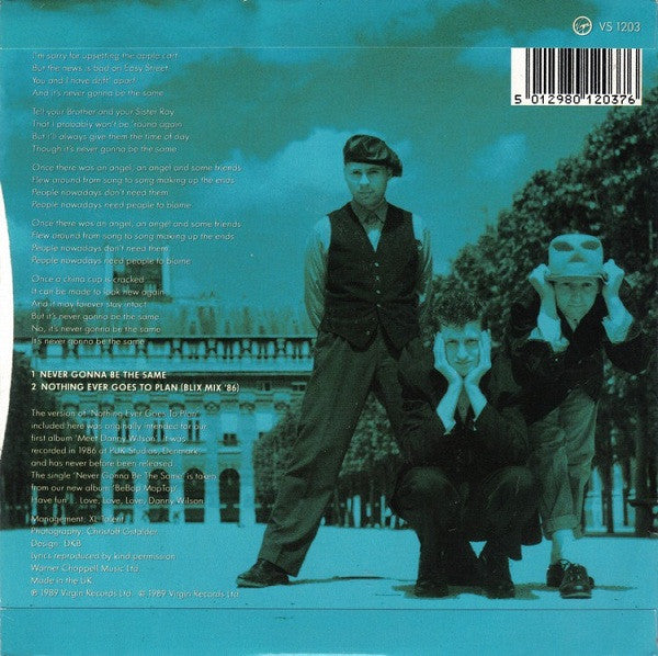 Danny Wilson (2) : Never Gonna Be The Same (7", Single)