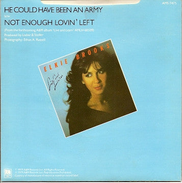 Elkie Brooks : He Could Have Been An Army (7", Single, Blu)