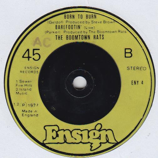 The Boomtown Rats : Lookin' After No. 1 (7", Single, Gre)