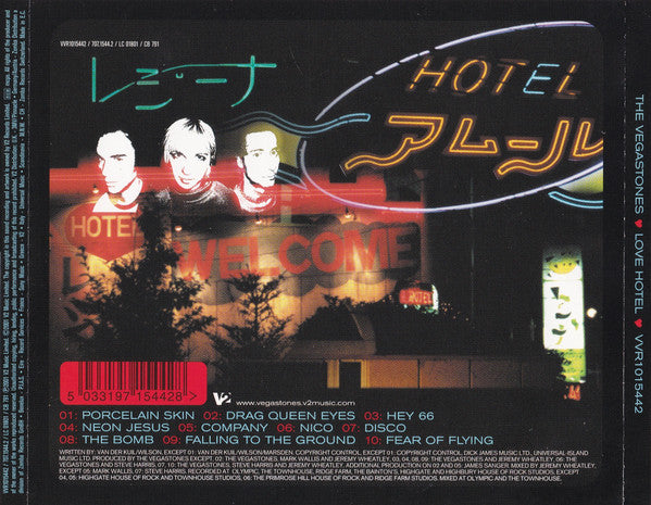 The Vegastones : Love Hotel (CD, Album)