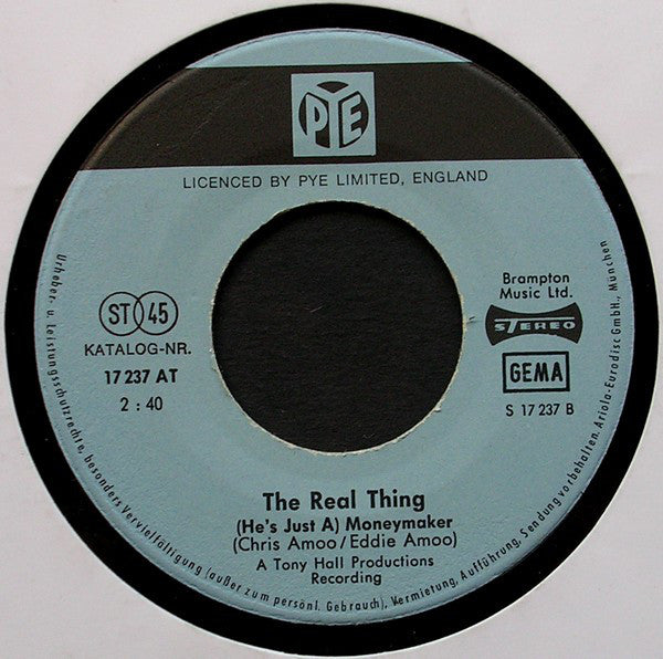 The Real Thing : Can't Get By Without You (7", Single)