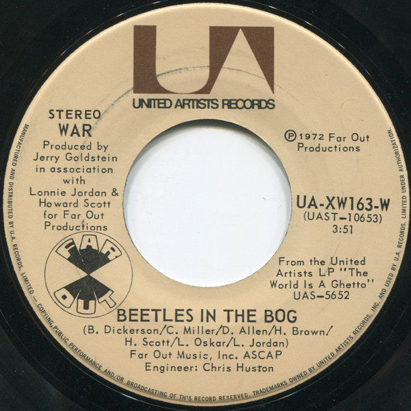 War : The Cisco Kid / Beetles In The Bog (7", Single)