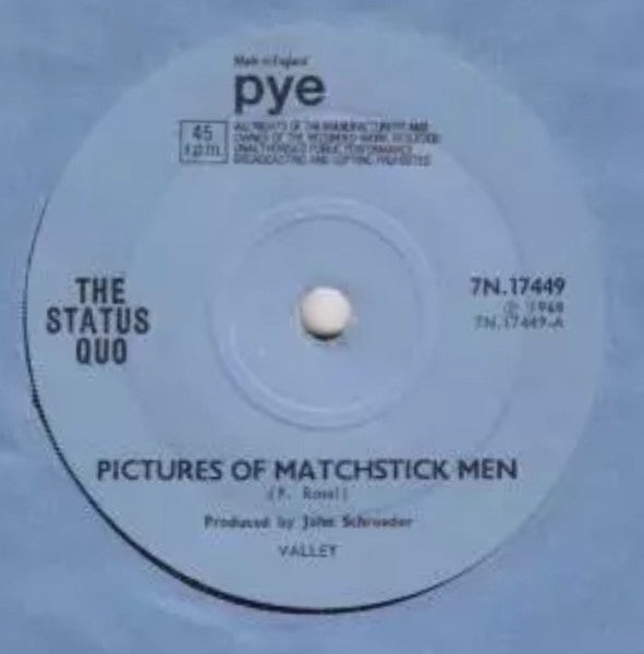 Status Quo : Pictures Of Matchstick Men (7", Single, Sol)