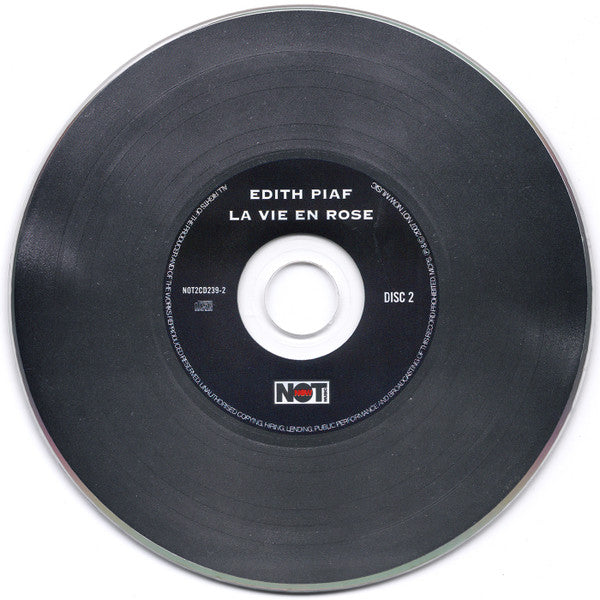 Edith Piaf : La Vie En Rose (44 Titres Origineaux) (2xCD, Comp)