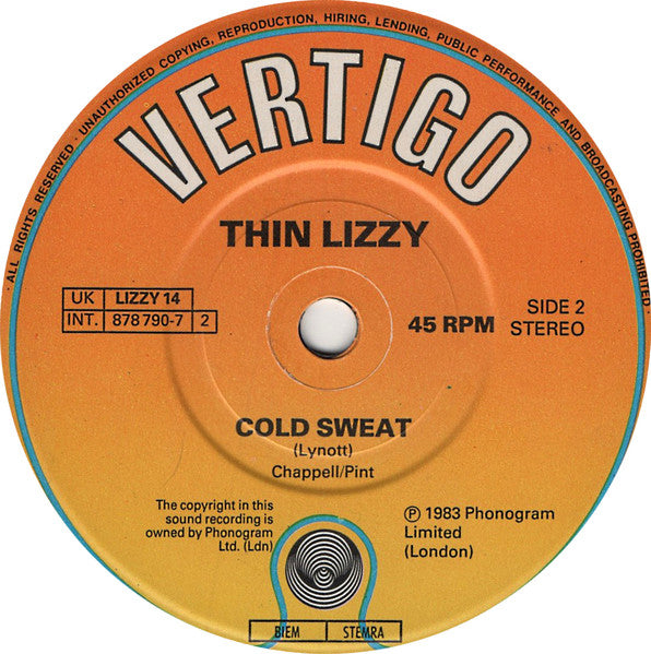 Thin Lizzy : Dedication (7", Single)