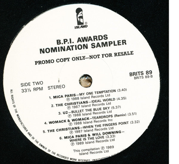 Various : B.P.I. Awards Nomination Sampler (LP, Album, Promo, Smplr)