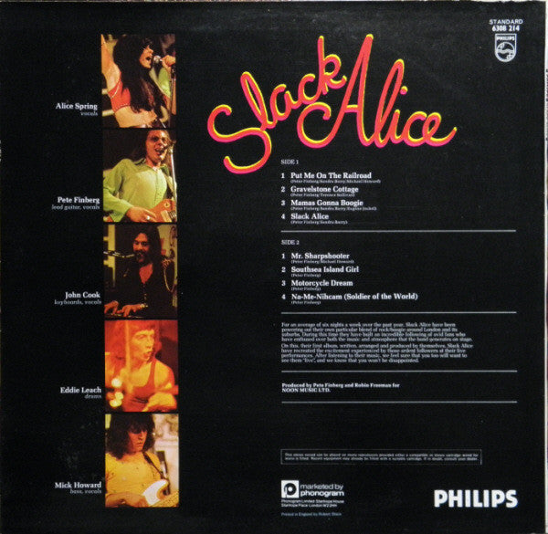 Slack Alice (3) : Slack Alice (LP, Album)