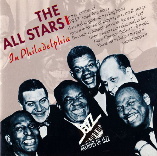 Louis Armstrong And His All-Stars : The All Stars In Philadelphia (CD, Mono)