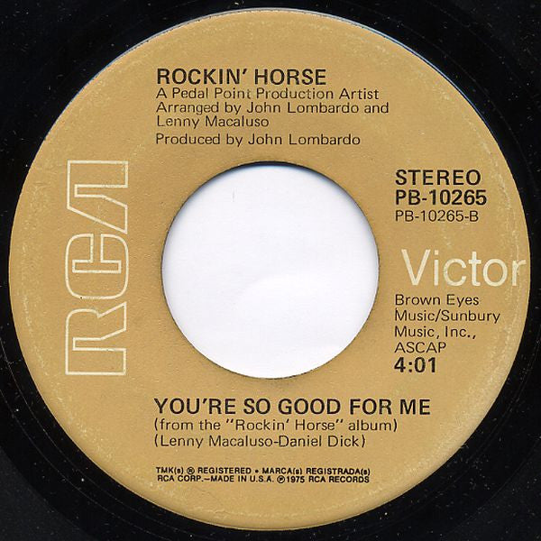 Rockin' Horse (2) : Love Do Me Right (7", Single)