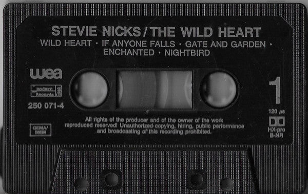 Stevie Nicks : The Wild Heart (Cass, Album, RE)