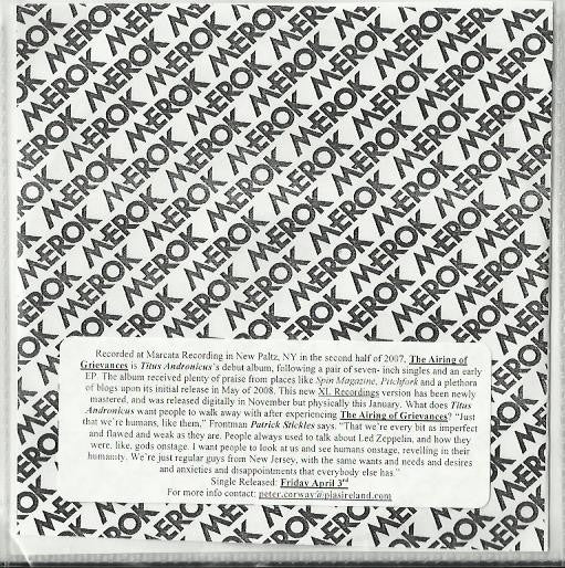 Titus Andronicus : My Time Outside The Womb (CDr, Single, Promo)