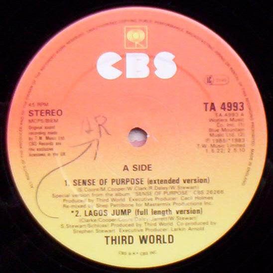 Third World : Sense Of Purpose (12")