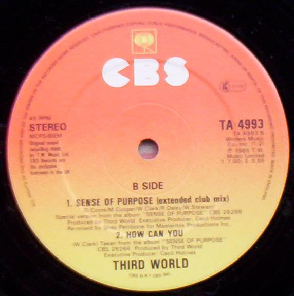 Third World : Sense Of Purpose (12")