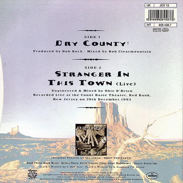 Bon Jovi : Dry County (7", Single)