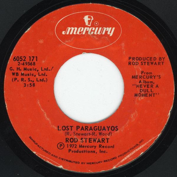 Rod Stewart : You Wear It Well / Lost Paraguayos (7", Single, Styrene)