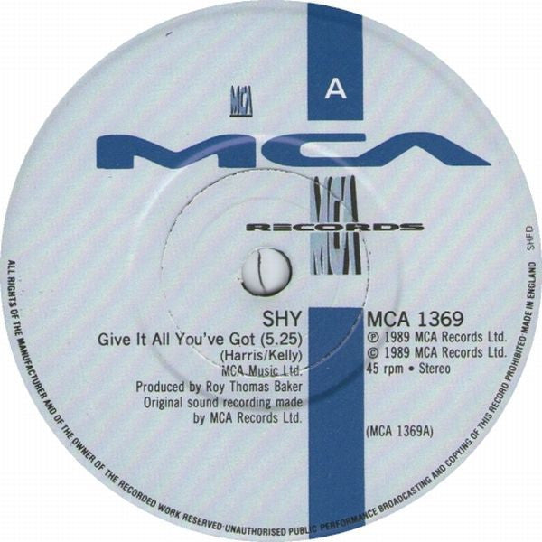 Shy (5) : Give It All You've Got (7", Single)