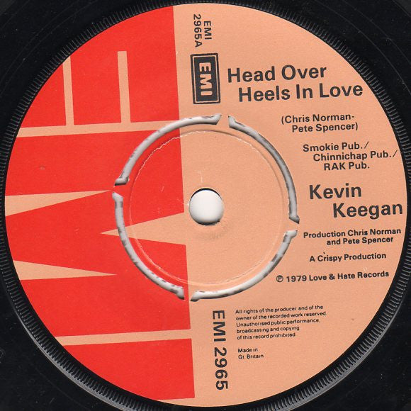 Kevin Keegan : Head Over Heels In Love (7", Single)