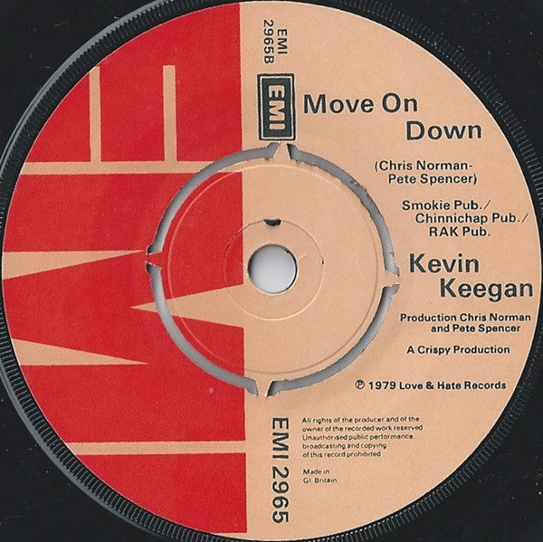 Kevin Keegan : Head Over Heels In Love (7", Single)