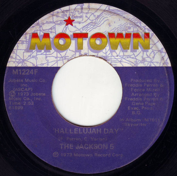The Jackson 5 : Hallelujah Day (7", Single)
