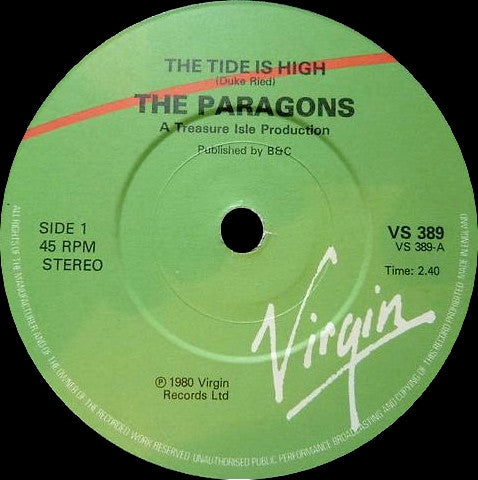 The Paragons / U-Roy : The Tide Is High (7")