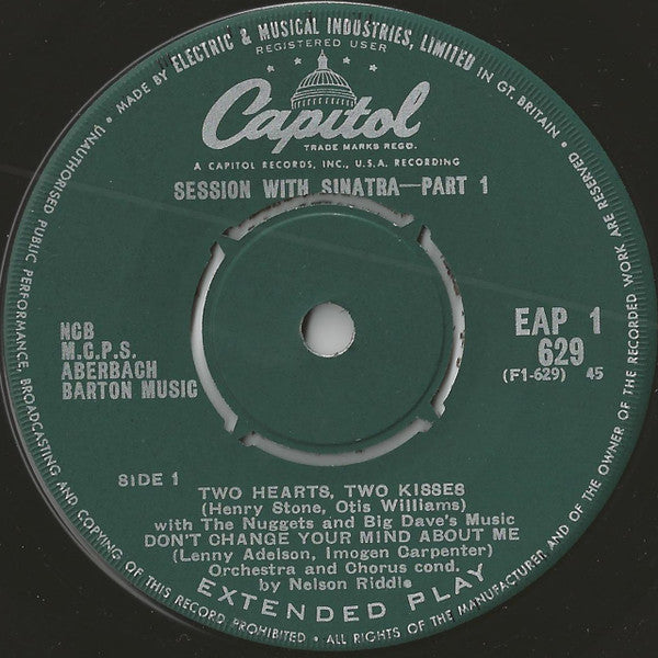 Frank Sinatra : Session With Sinatra (7", EP, RE)
