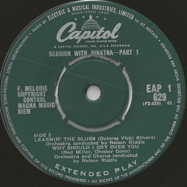 Frank Sinatra : Session With Sinatra (7", EP, RE)