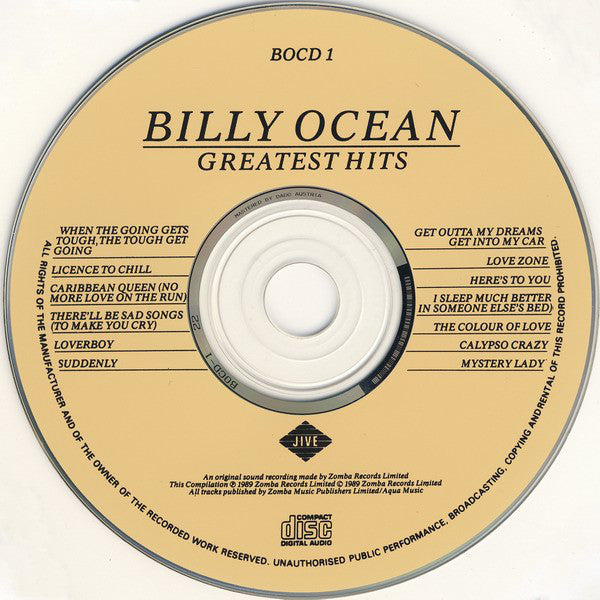 Billy Ocean : Greatest Hits (CD, Comp)