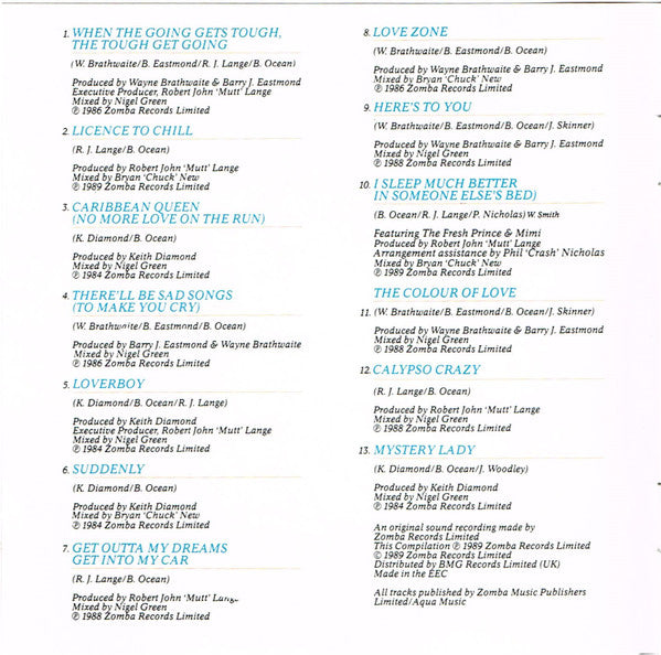 Billy Ocean : Greatest Hits (CD, Comp)