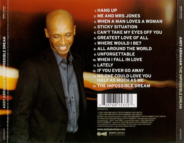 Andy Abraham : The Impossible Dream (CD, Album, Son)