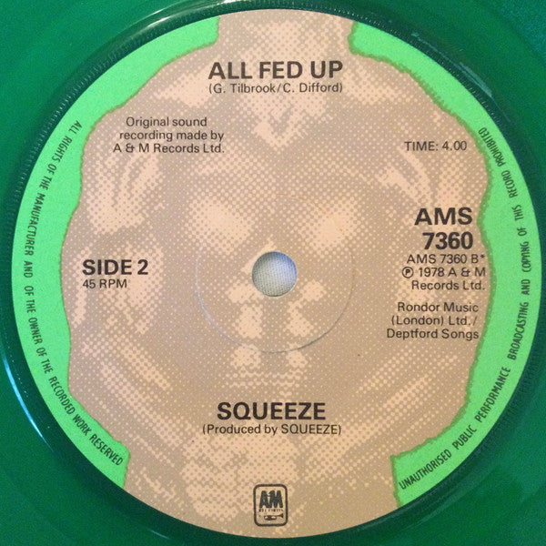 Squeeze (2) : Bang Bang (7", Single, Gre)