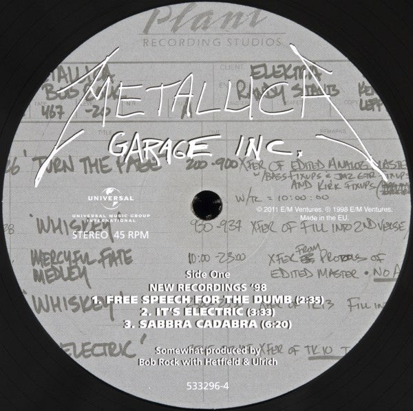 Metallica : Garage Inc. (6x12", Album, Ltd, RE, 180 + Box, Ltd)