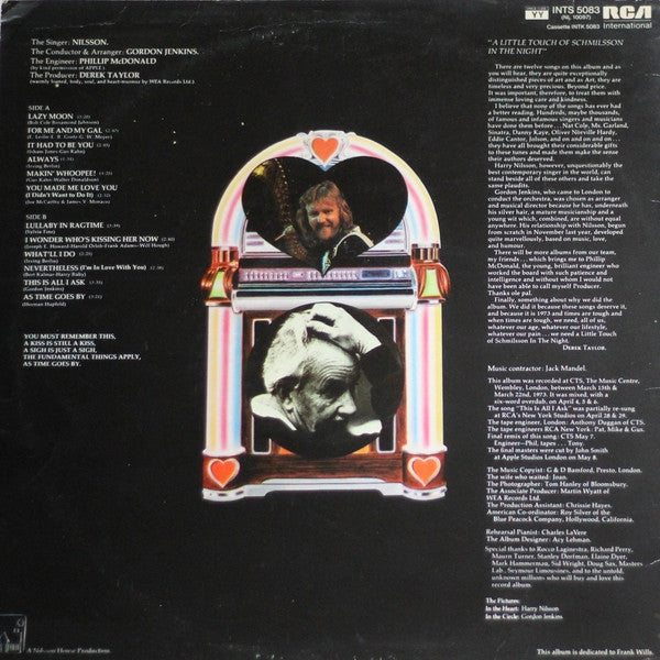Harry Nilsson : A Little Touch Of Schmilsson In The Night (LP, Album, RE)