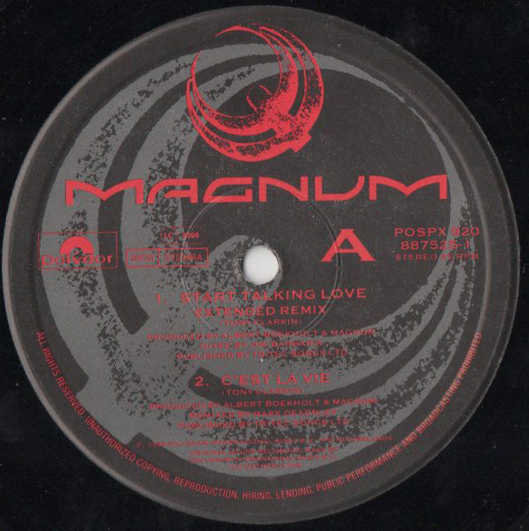 Magnum (3) : Start Talking Love (12", Single)
