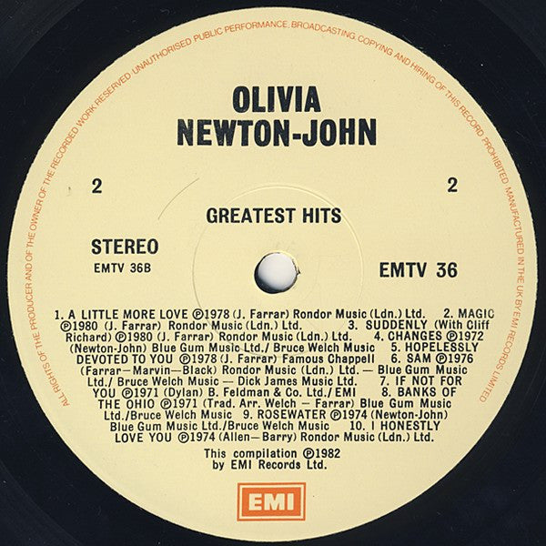 Olivia Newton-John : Greatest Hits (LP, Comp)