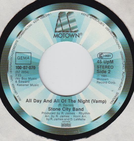 Stone City Band : All Day And All Of The Night (7", Single)