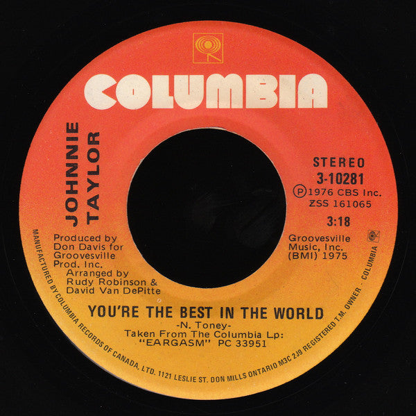 Johnnie Taylor : Disco Lady (7", Single)