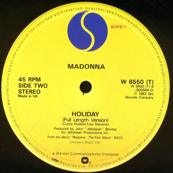 Madonna : True Blue (Extended Dance Version) (12", Single)