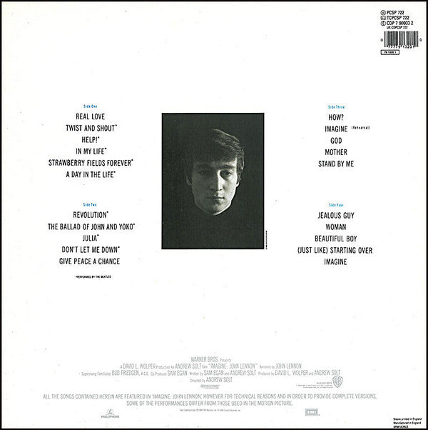 John Lennon : Imagine: John Lennon (Music From The Motion Picture) (2xLP, Album, Comp)