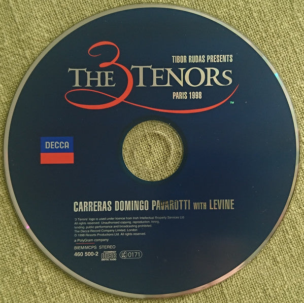 José Carreras, Placido Domingo, Luciano Pavarotti With James Levine (2) : The Three Tenors In Paris (CD, Album)