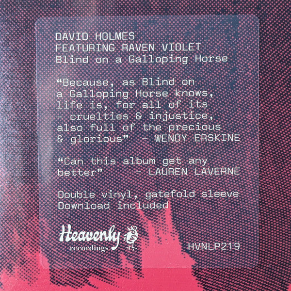 David Holmes  Featuring Raven Violet : Blind On A Galloping Horse (2xLP, Album)