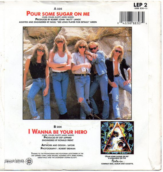 Def Leppard : Pour Some Sugar On Me (7", Single)